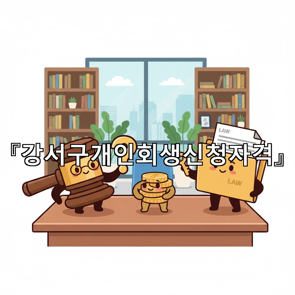 강서구개인회생신청자격 채무 상황별 준비서류와 판단 기준 정리