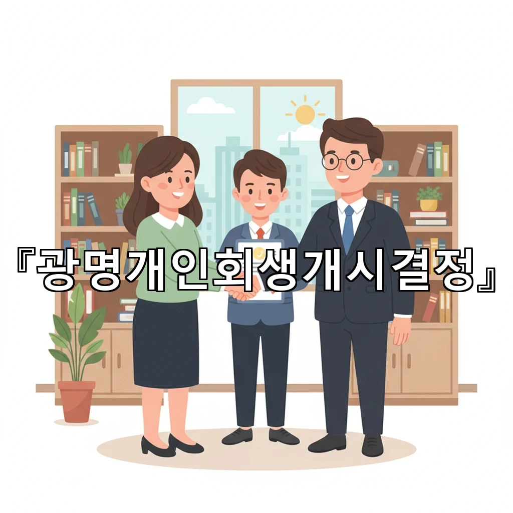 광명개인회생개시결정 이후 달라지는 채무관리 일정 한눈에 정리