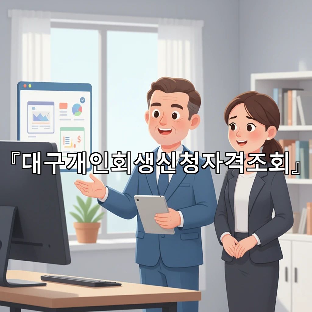 대구개인회생신청자격조회 시작 전 소득과 채무 기준부터 점검하기