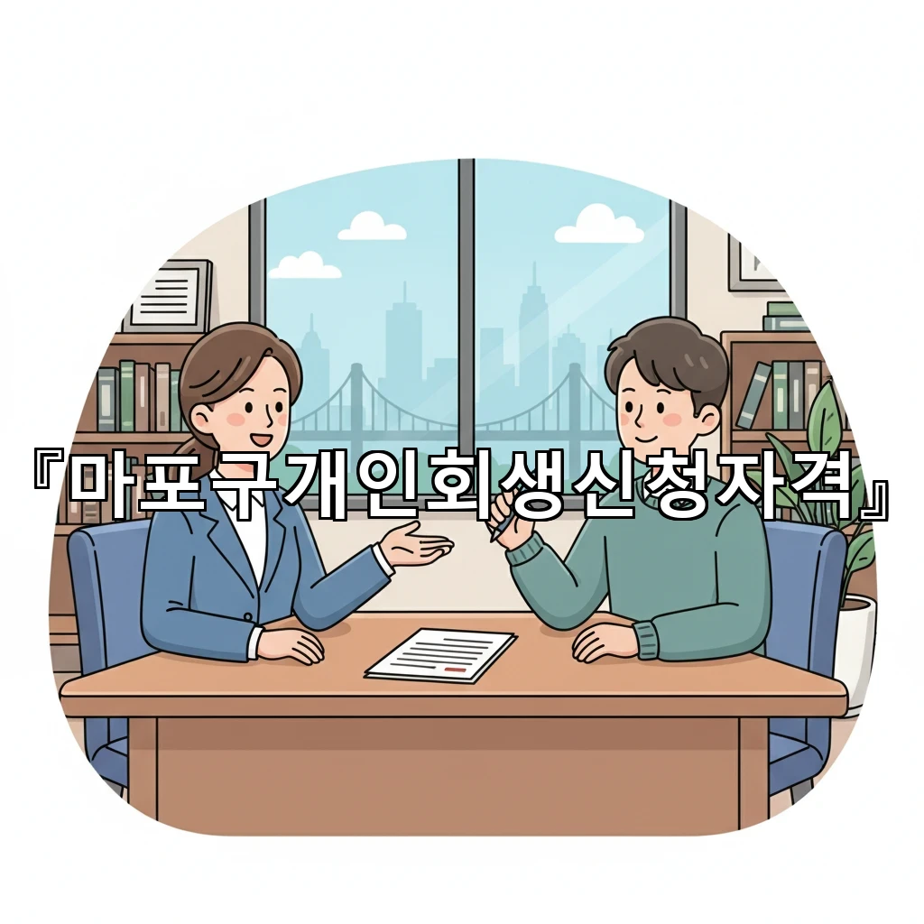 마포구개인회생신청자격 확인을 위한 준비서류와 심사기준 정리