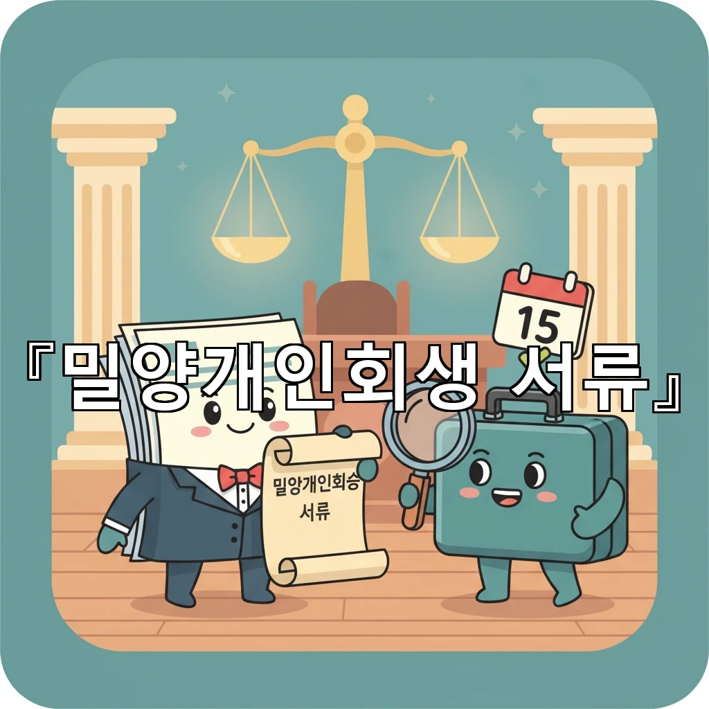 밀양개인회생서류 발급처가 헷갈릴 때 한 번에 찾는 기관별 안내