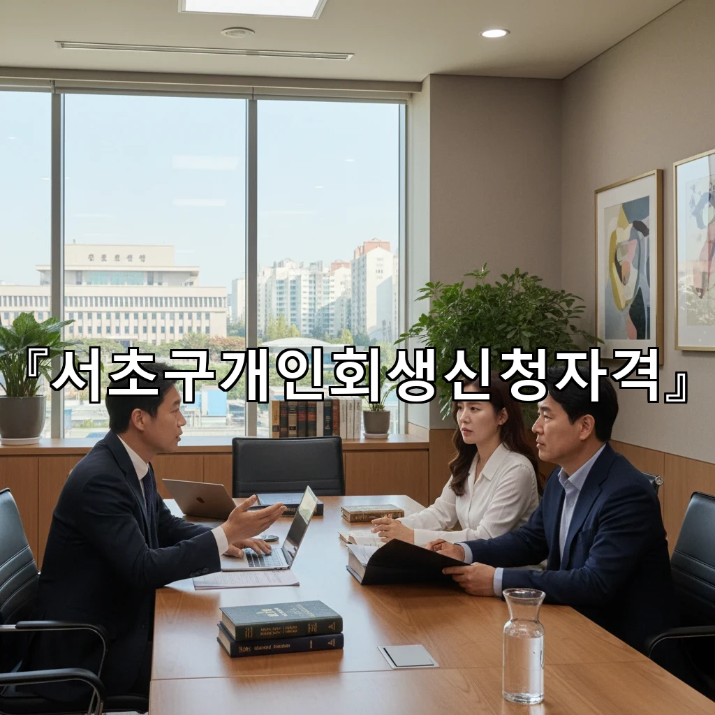 서초구개인회생신청자격 처음부터 끝까지 준비 순서로 정리한 안내