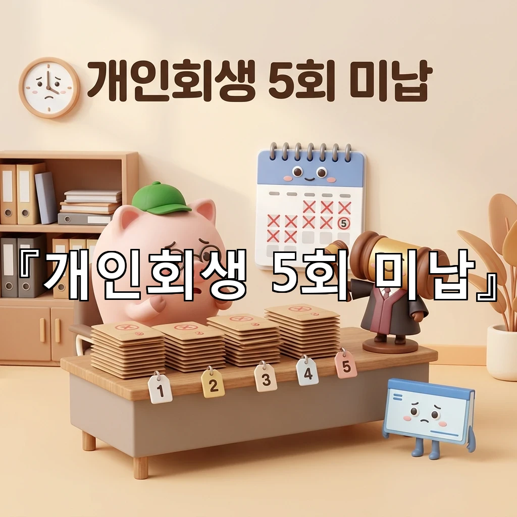 개인회생5회미납 남은 선택을 정리하는 현실 대응의 시작