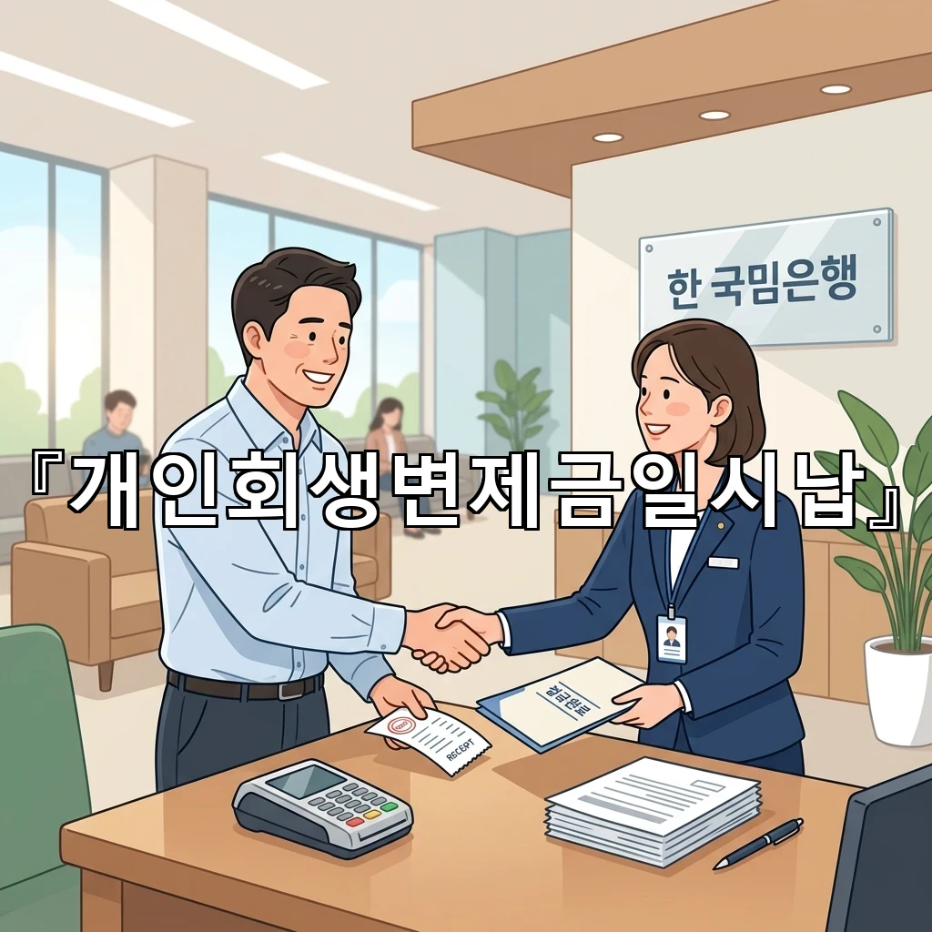 개인회생변제금일시납 신청 전 알아두면 편한 핵심 흐름 정리