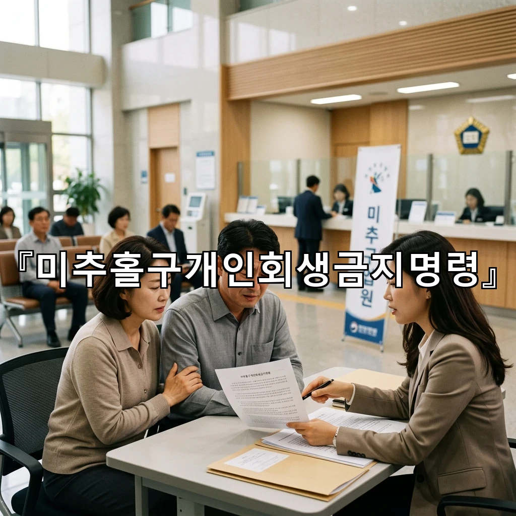 미추홀구개인회생금지명령 접수 뒤 불안한 흐름 정리하는 방법