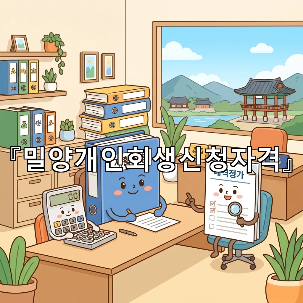 밀양개인회생신청자격 첫걸음에서 살피는 소득과 채무의 균형점
