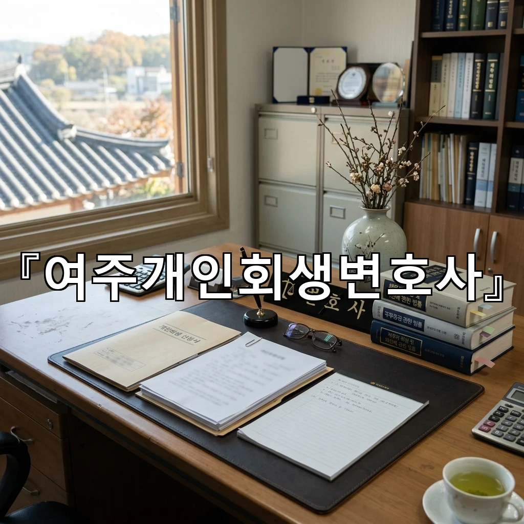 여주개인회생변호사 생활의 무게를 덜어내는 실질적 계획의 첫걸음