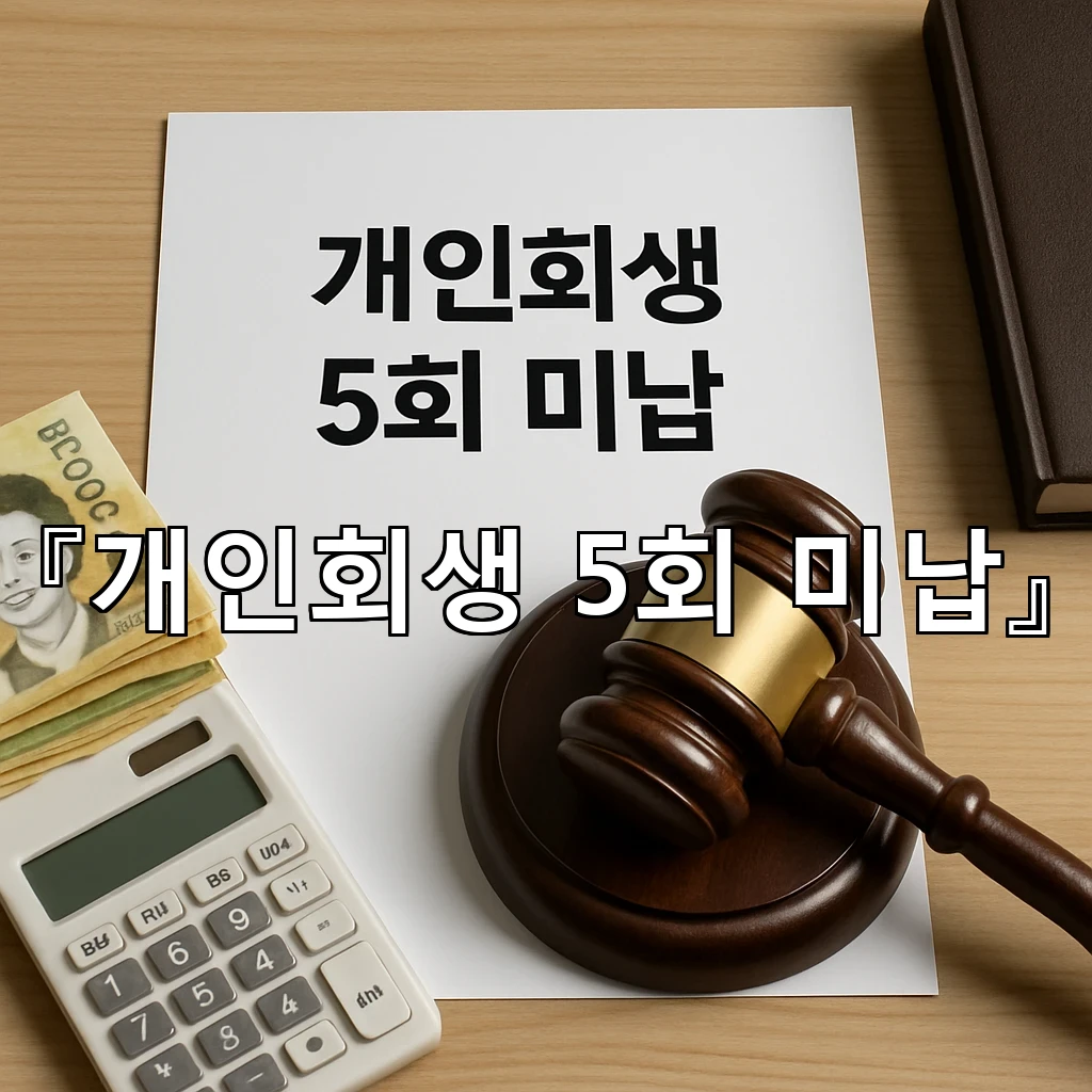 개인회생5회미납 이어질수록 달라지는 점검의 우선순위 안내
