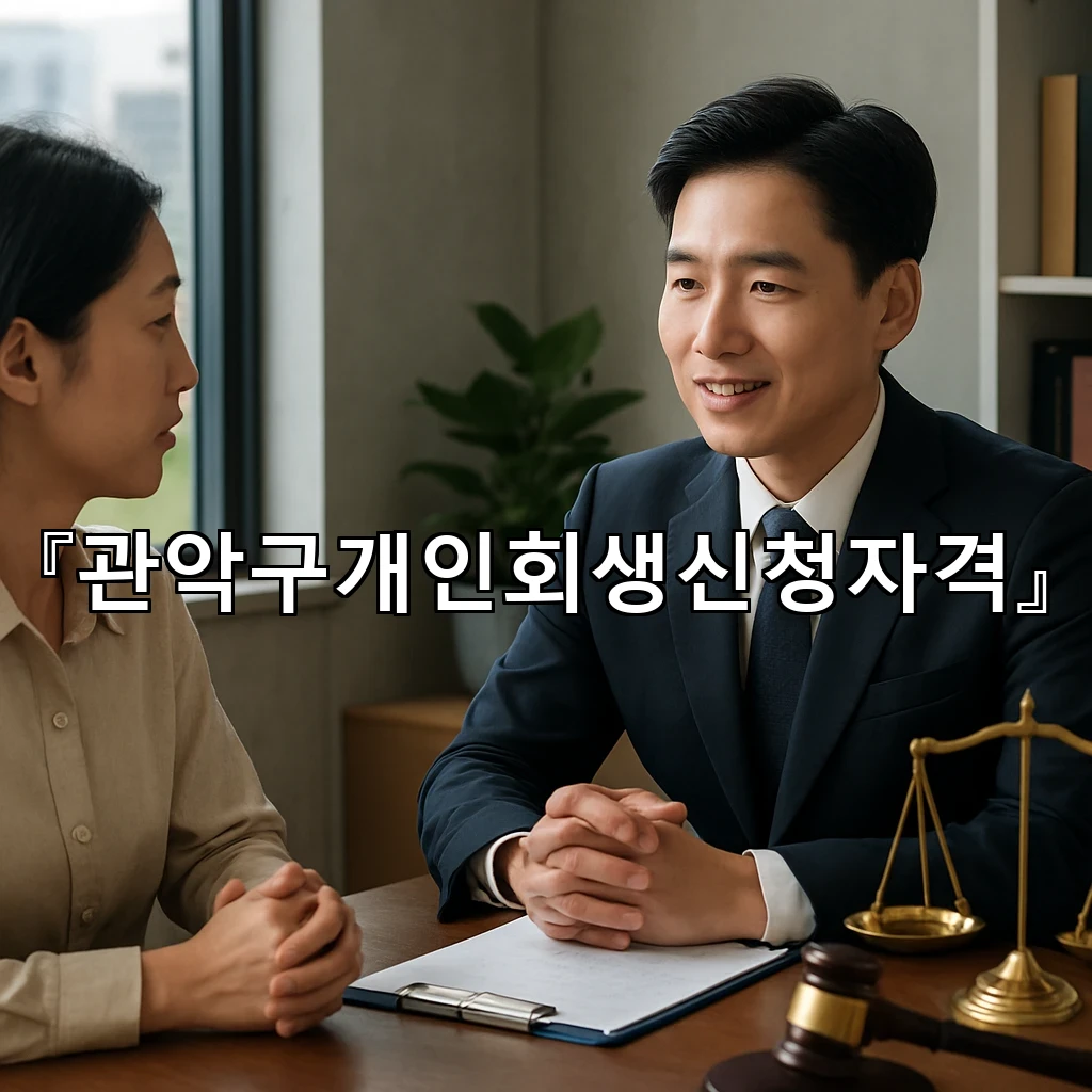 관악구개인회생신청자격 조건을 살피는 현실적 준비의 첫걸음