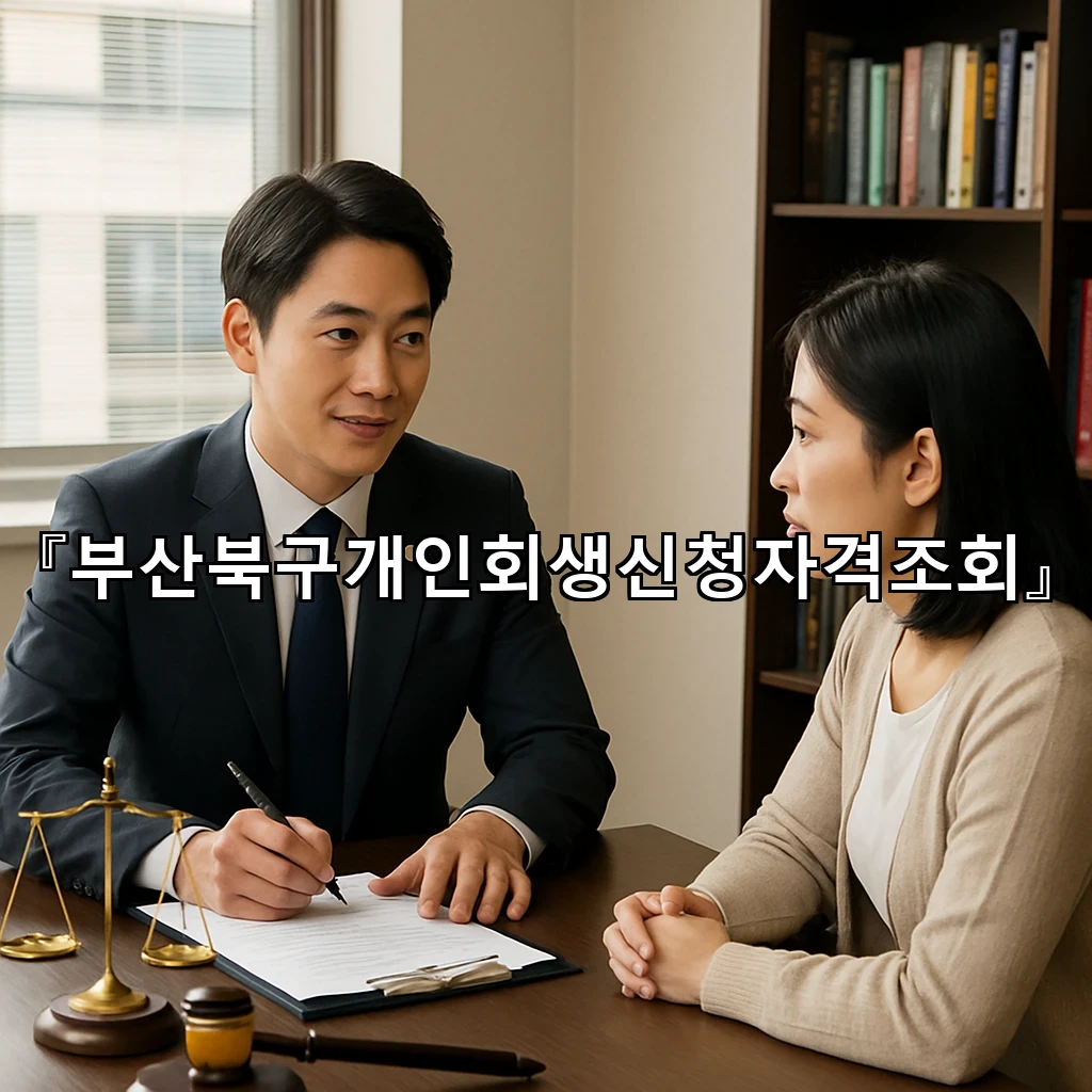 부산북구개인회생신청자격조회 흐름을 먼저 살피는 생활 점검 안내