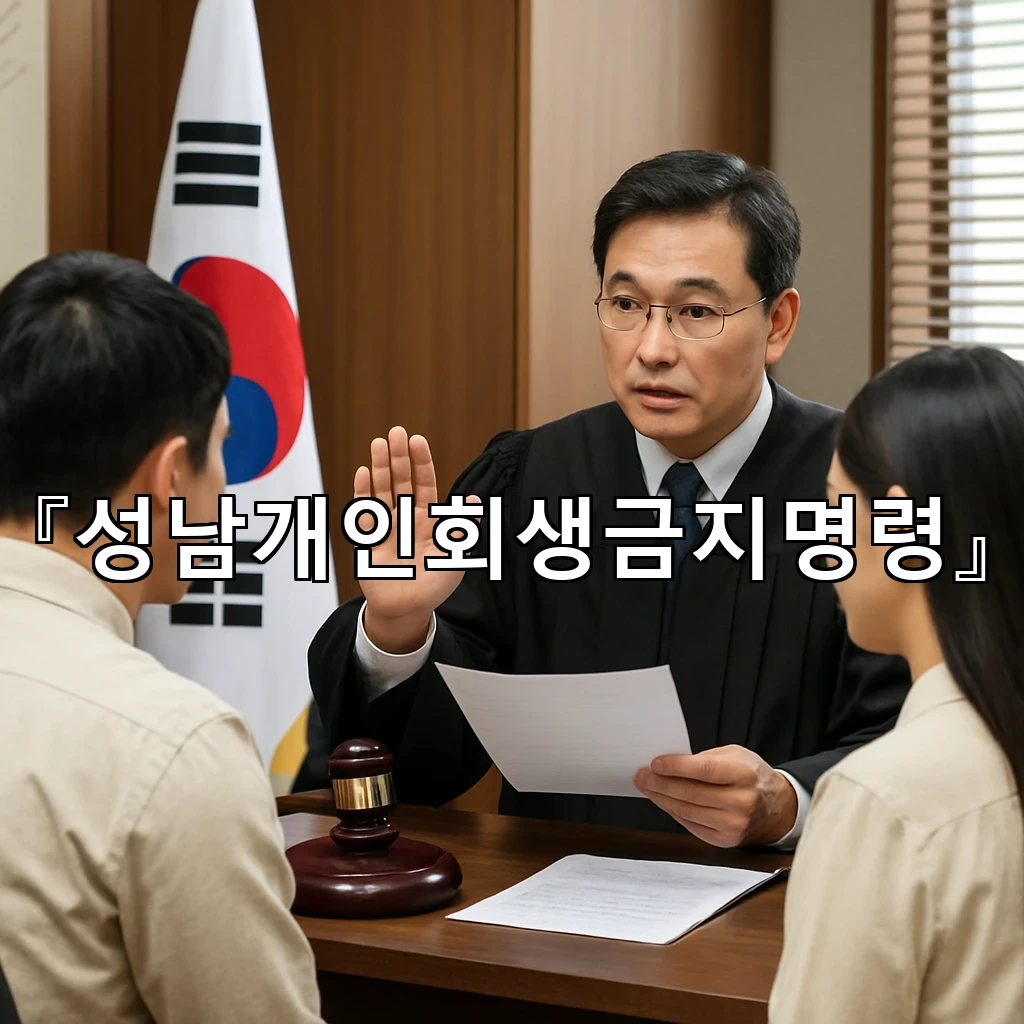 성남개인회생금지명령을 마주한 순간 필요한 준비와 마음가짐 정리