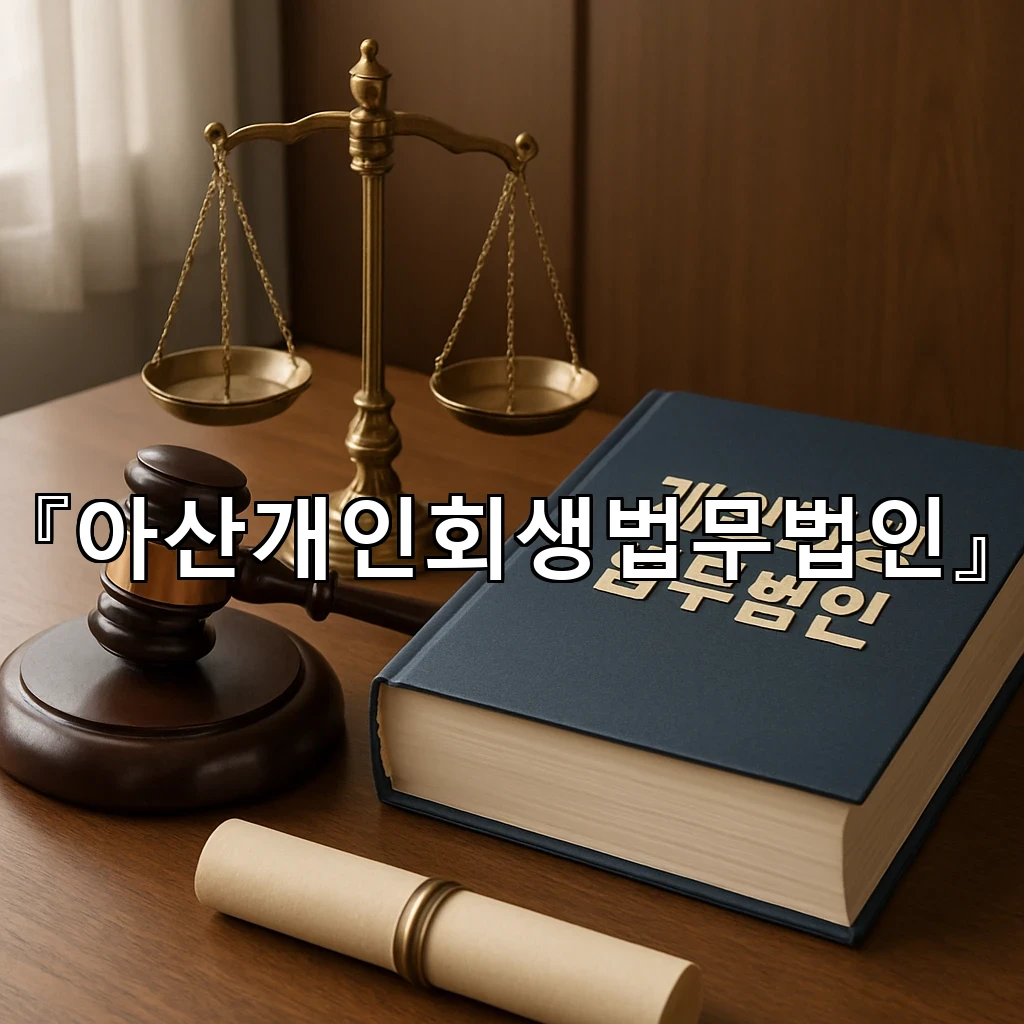 아산개인회생법무법인 상담에서 자주 나오는 질문과 답변 정리