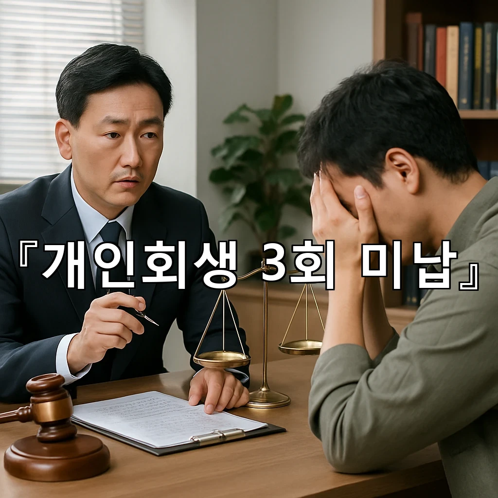개인회생3회미납 통지서가 멈춘 뒤 챙겨야 할 첫 정리 순서