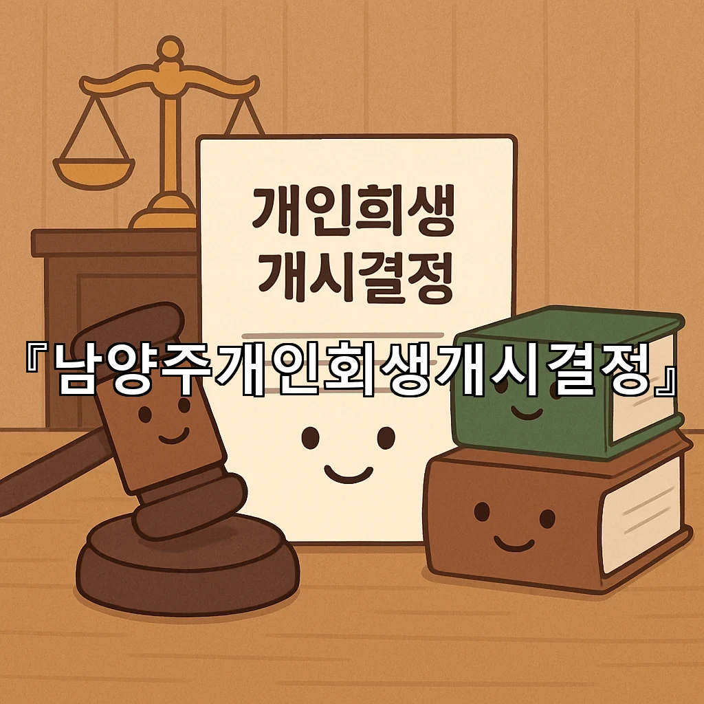 남양주개인회생개시결정 전후로 달라지는 기록 정리 습관의 중요성