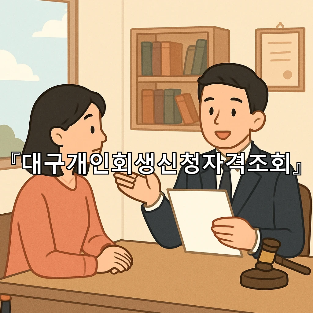 대구개인회생신청자격조회 절차를 따라가면 흐름이 한눈에 보입니다