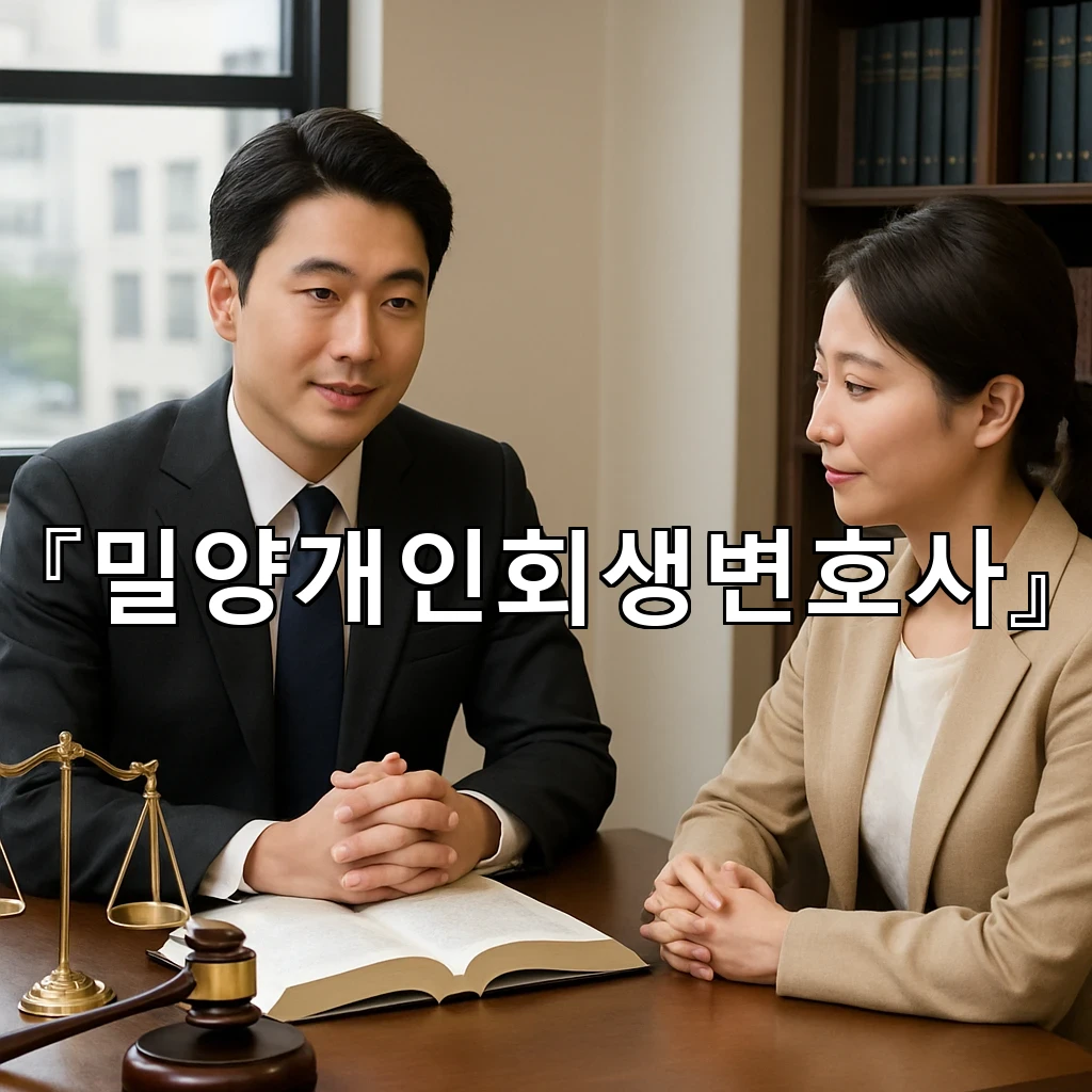 밀양개인회생변호사 혼자 버틴 시간에 새길 재정 회복의 첫 문장