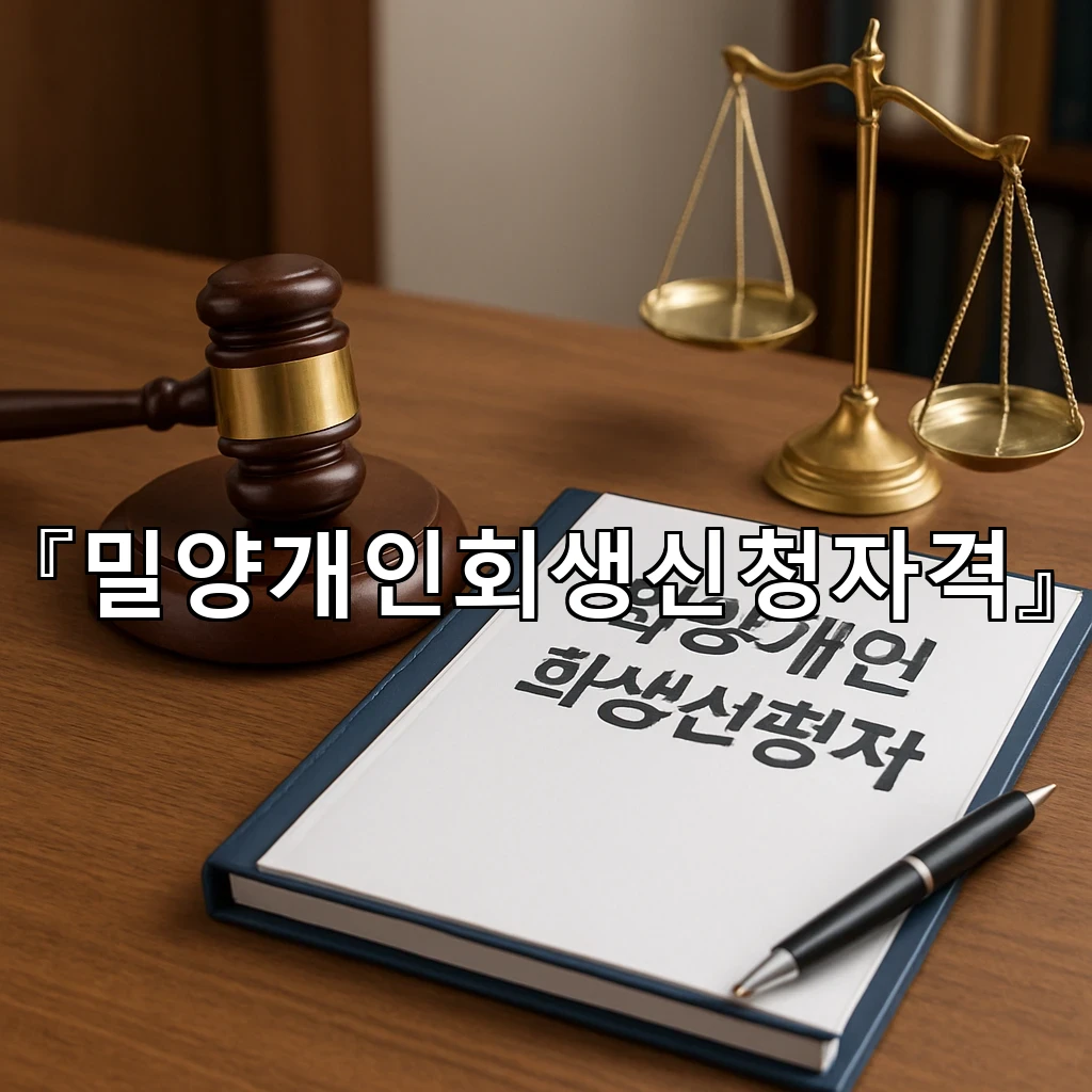 밀양개인회생신청자격 서류를 챙기며 살펴야 할 생활의 변화들