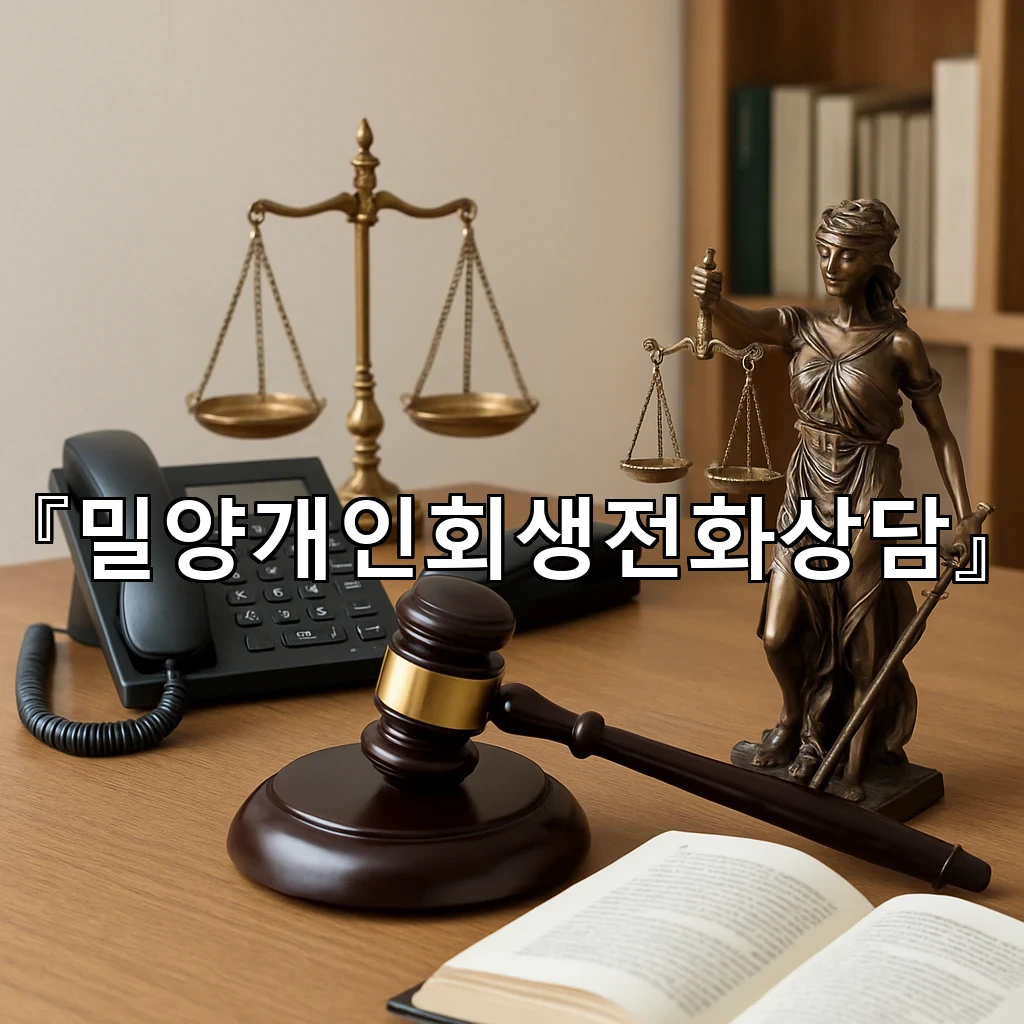 밀양개인회생전화상담 막막한 순간에 방향을 잡는 첫걸음 안내