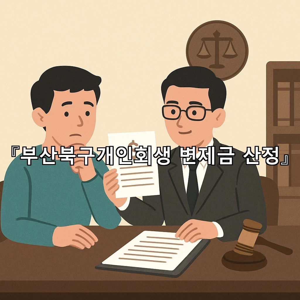부산북구개인회생변제금산정 신청 전 체크할 핵심 기준 정리