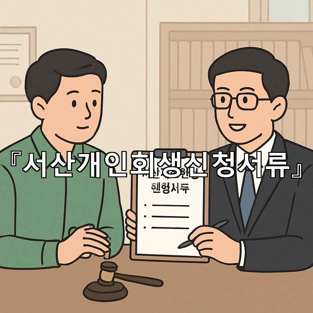 서산개인회생신청서류 처음 마주한 사람도 이해되는 정리 방식