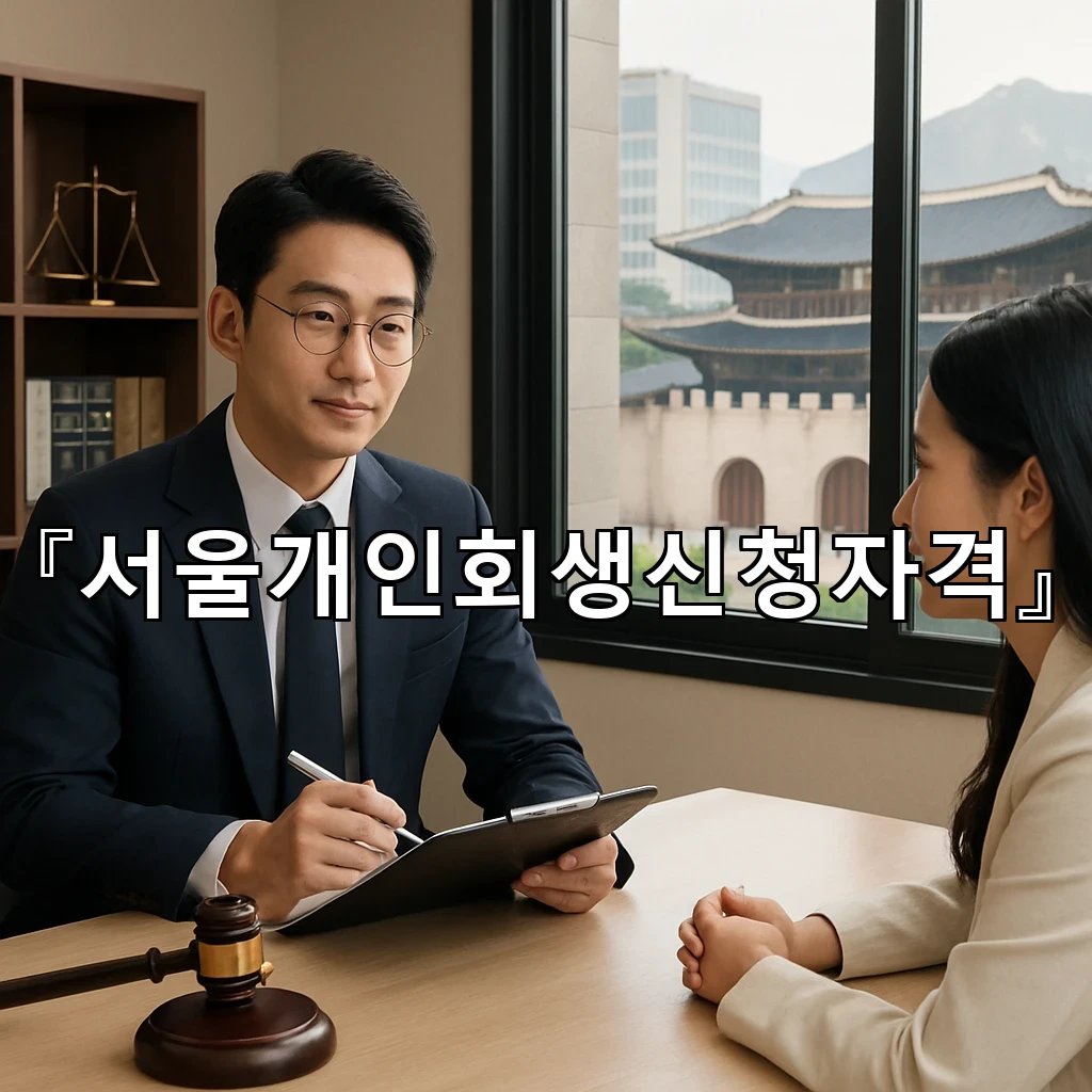 서울개인회생신청자격을 살피며 시작하는 생활 회복의 첫 길잡이