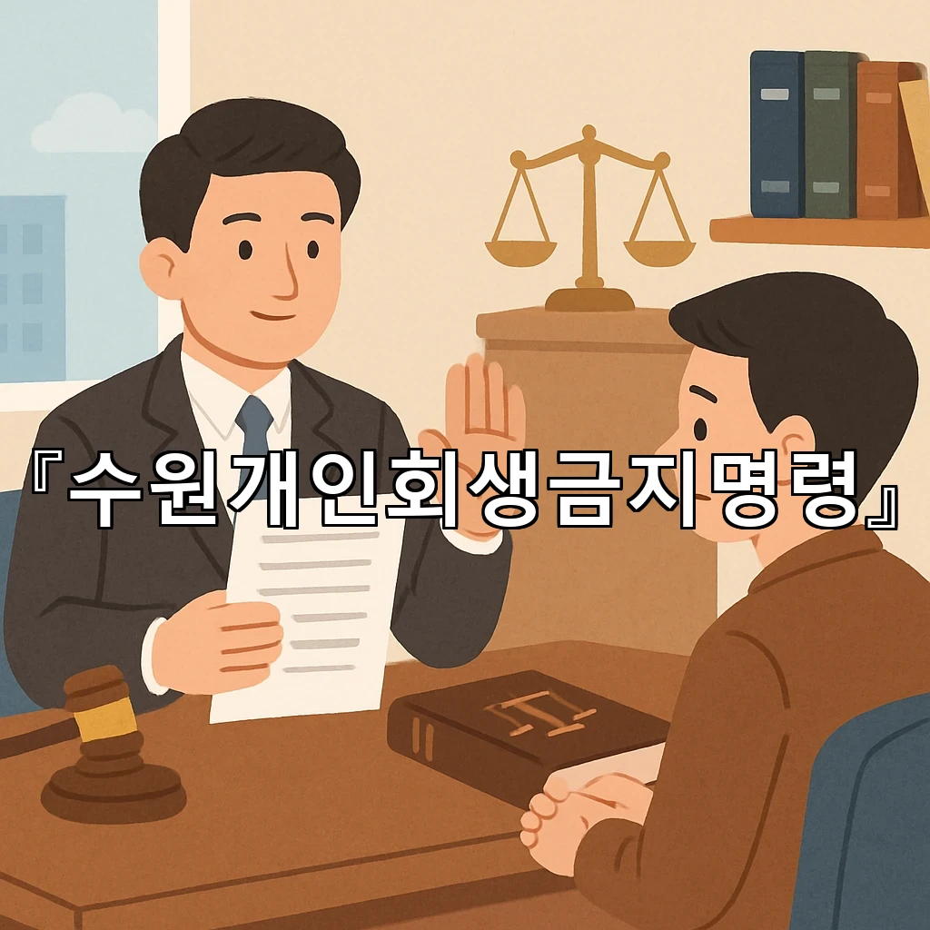수원개인회생금지명령 신청 전에 알아둘 서류와 준비 흐름