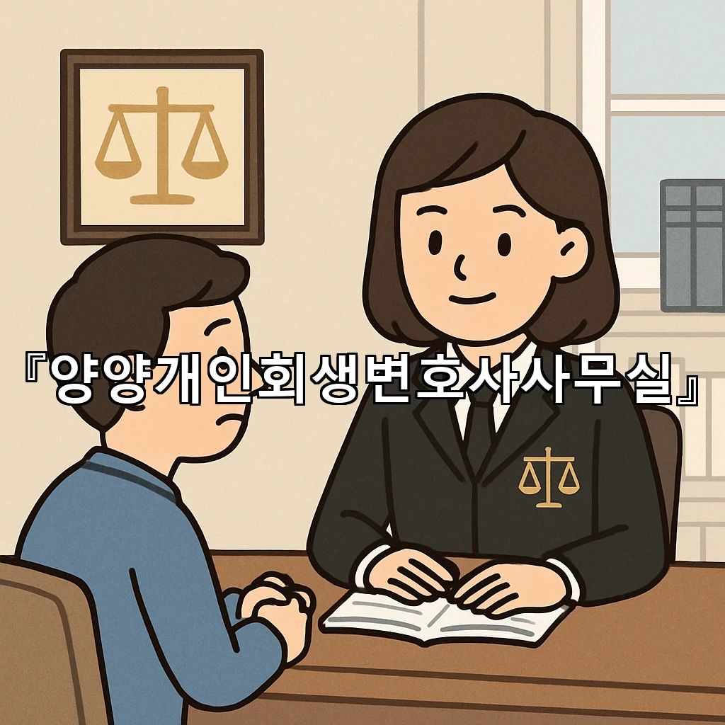 양양개인회생변호사사무실 채무 정리의 첫걸음을 돕는 상담 안내