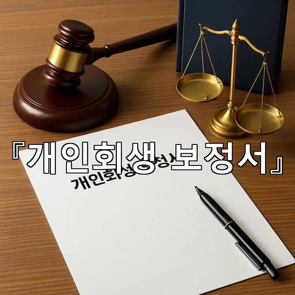 개인회생보정서 서류 흐름을 읽는 순서부터 차근히 정리하기