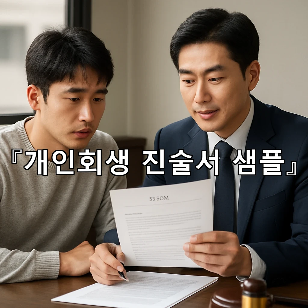 개인회생진술서샘플 작성의 흐름을 정리하는 실전 기준 안내
