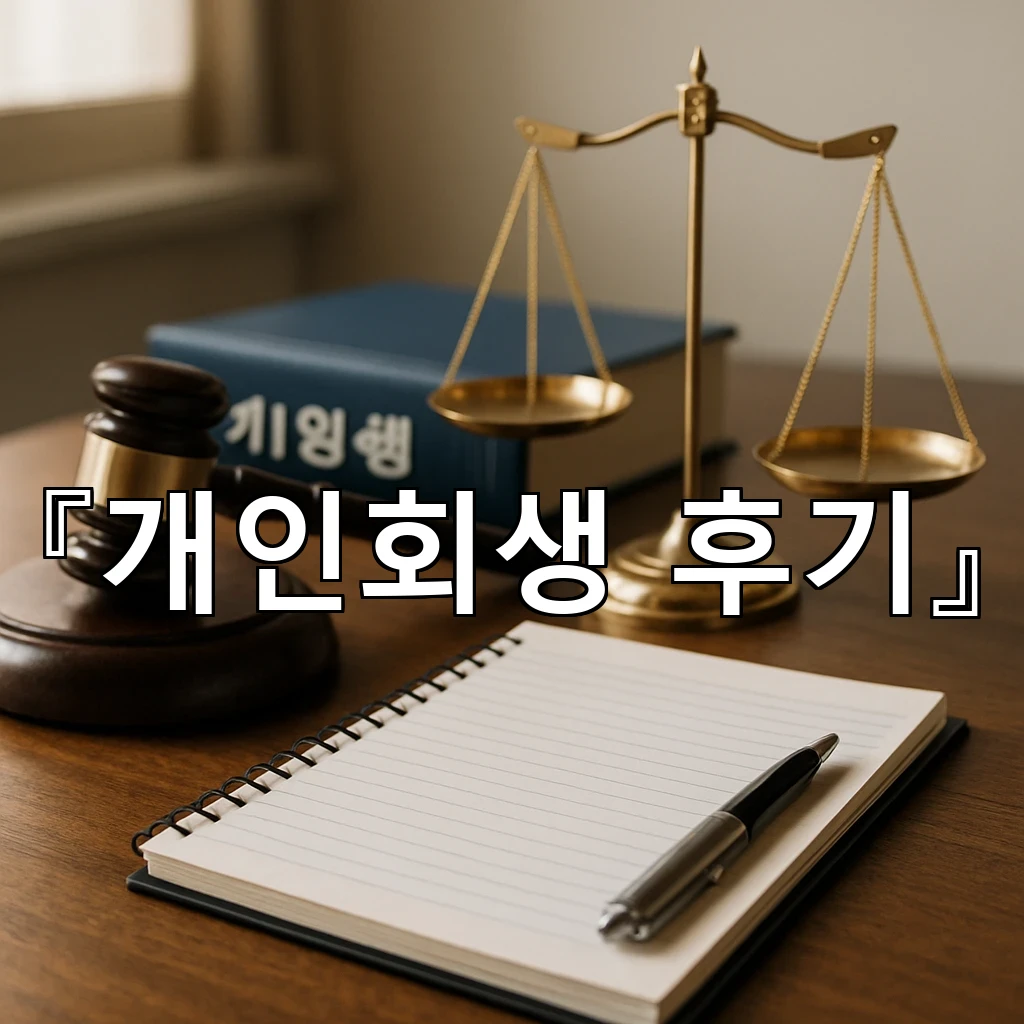 개인회생후기 빚의 흐름을 다시 세운 날들에 남긴 기록입니다