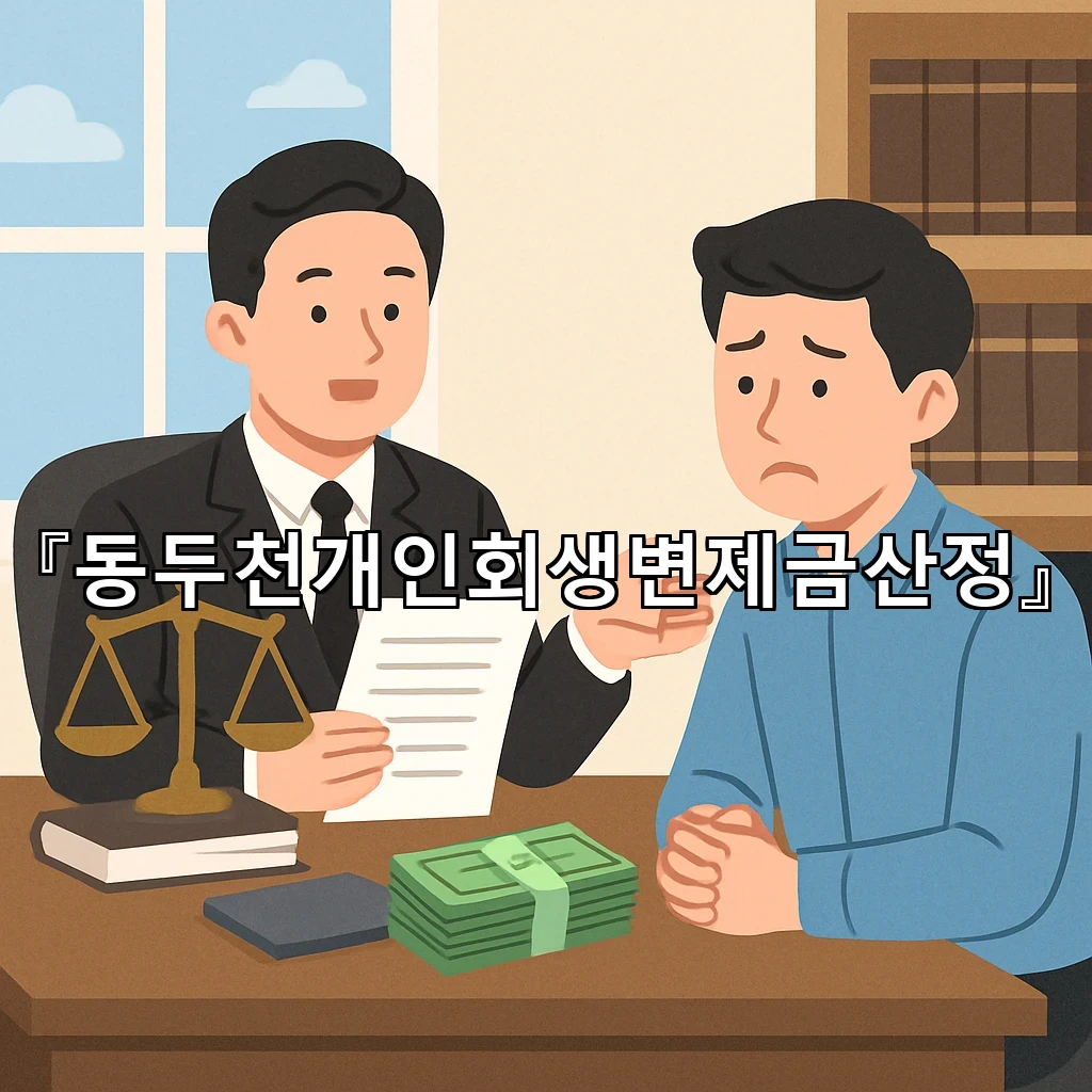 동두천개인회생변제금산정 채무 구조에 맞춰 조정되는 금액의 의미