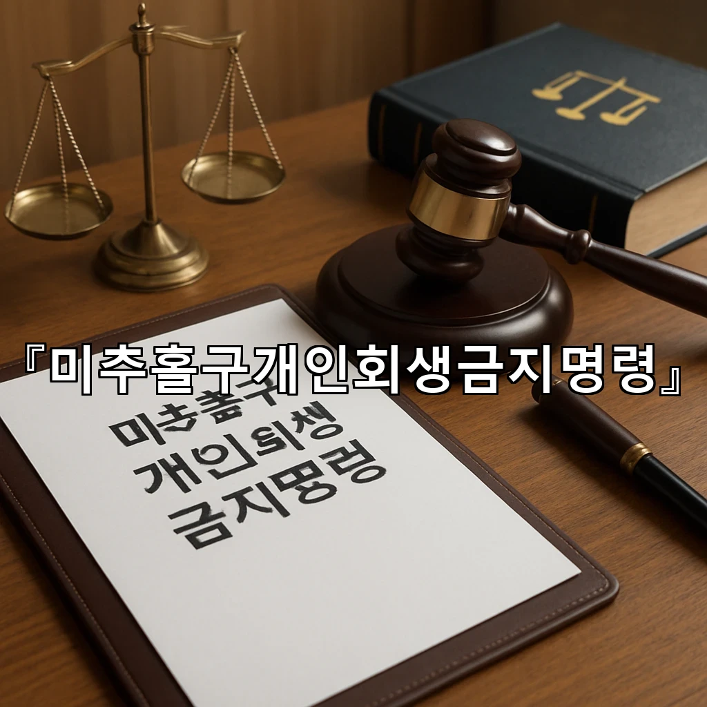 미추홀구개인회생금지명령 통지 후 준비해야 할 서류와 점검 항목