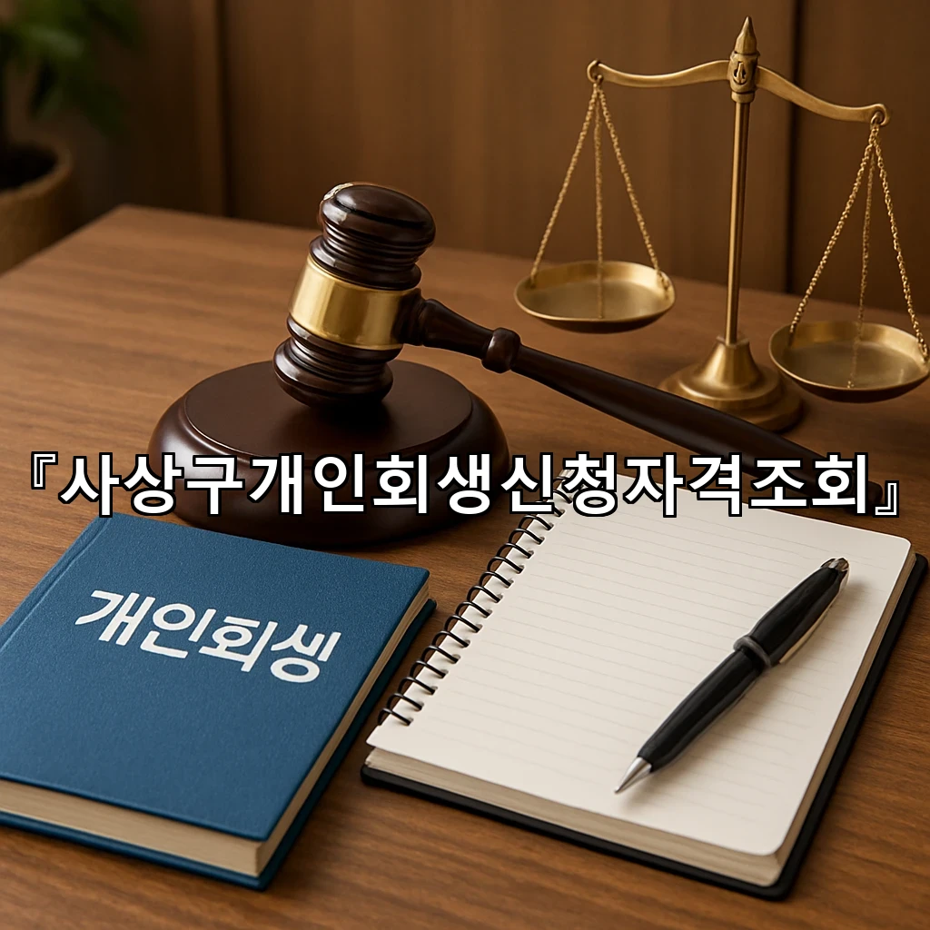 사상구개인회생신청자격조회 오늘 기준으로 먼저 확인할 핵심 흐름
