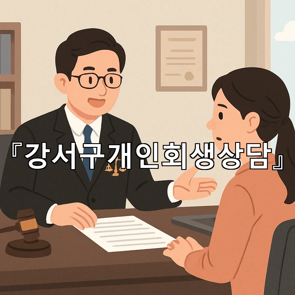 강서구개인회생상담 복잡한 계산을 줄여 보는 첫 점검의 흐름