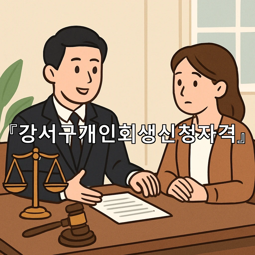 강서구개인회생신청자격 지금 확인해보는 현실적인 첫걸음 안내서
