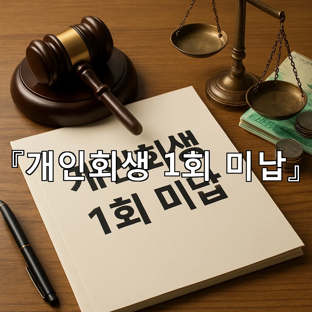 개인회생1회미납 이후 달라지는 생활의 기준과 마음 정리