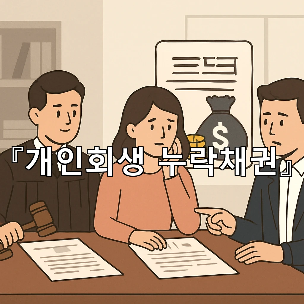 개인회생누락채권 빠졌을 때 채권자 목록 정리하는 현실적인 방법