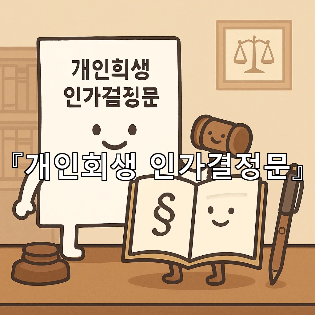 개인회생인가결정문 확인 뒤 달라지는 생활의 기준과 마음 정리