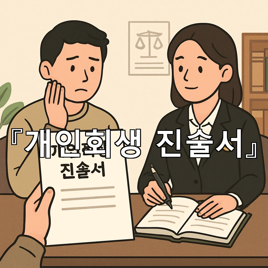 개인회생진술서 적어야 할 순간에 먼저 정리할 마음의 순서