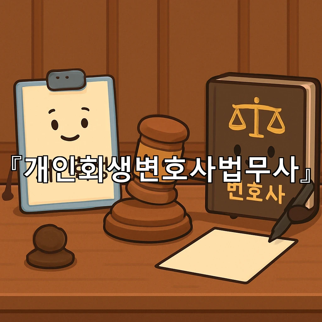 개인회생변호사법무사 신청 전 알면 편해지는 준비의 순서