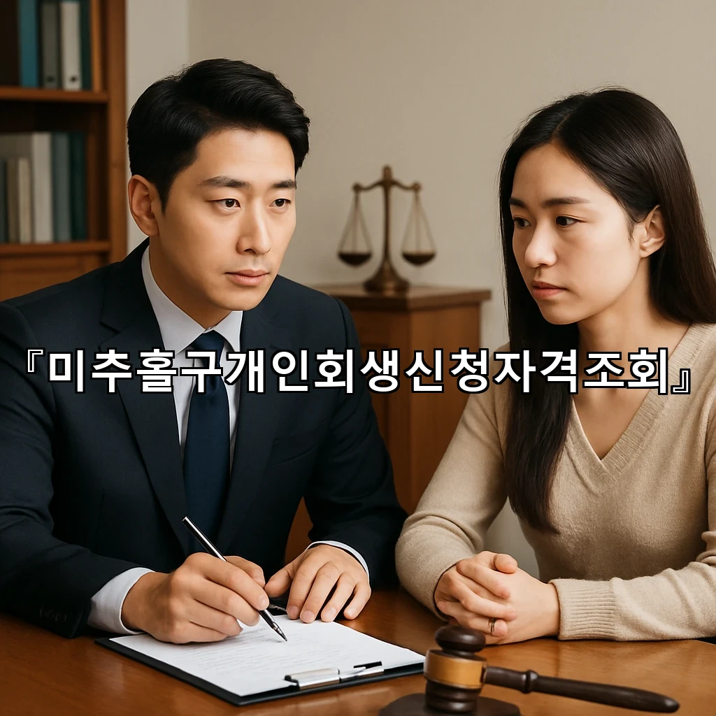 미추홀구개인회생신청자격조회로 확인하는 채무 정리의 새 길