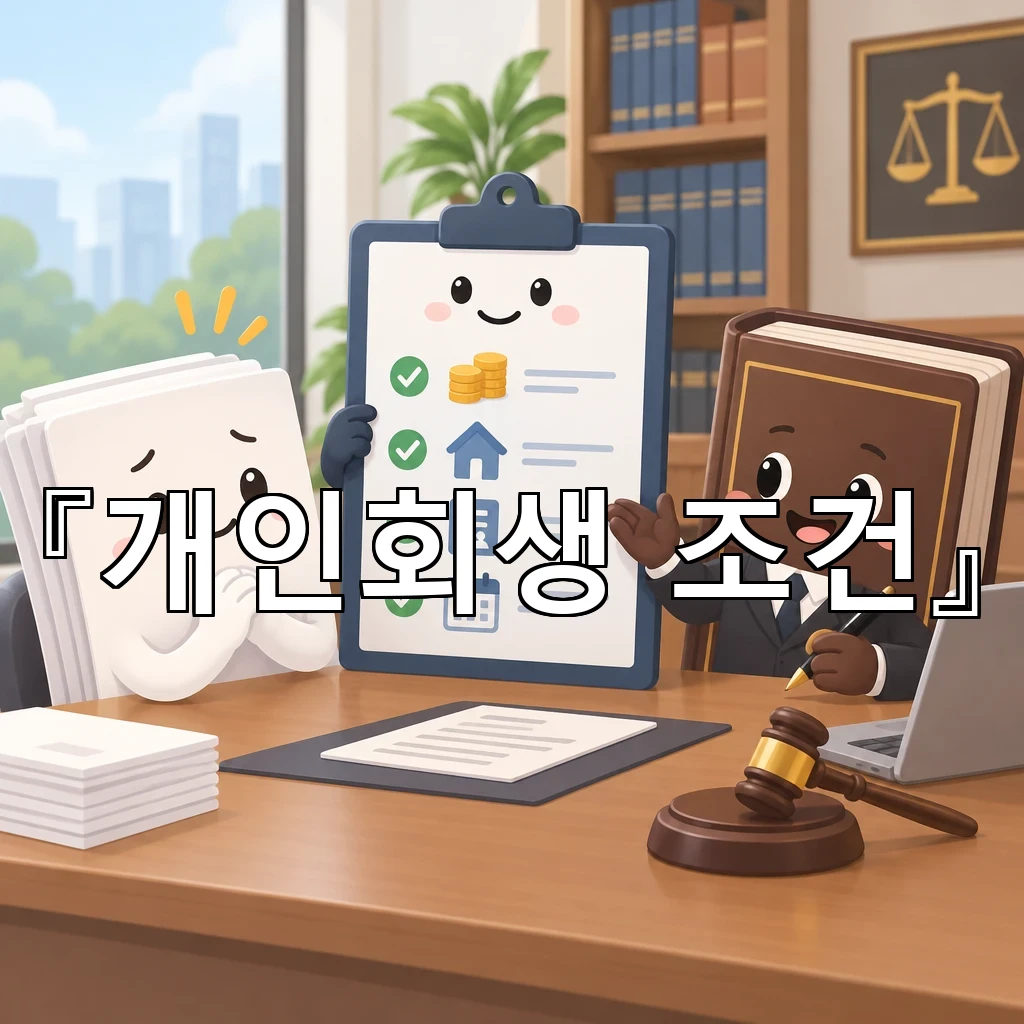 개인회생조건으로 시작하는 채무 조정 가능성 판단법 정리
