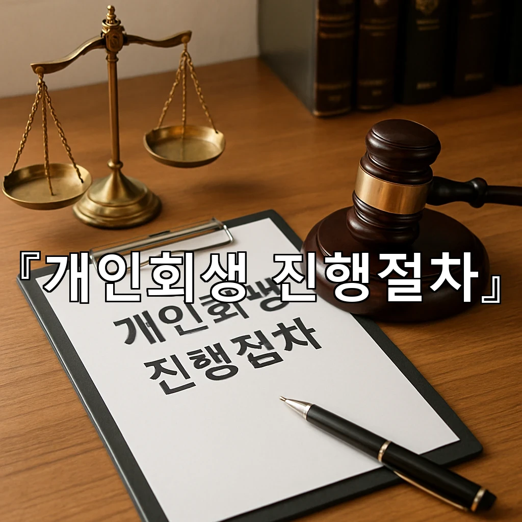 개인회생진행절차 채무 흐름을 읽고 준비를 이어가는 실전 기준