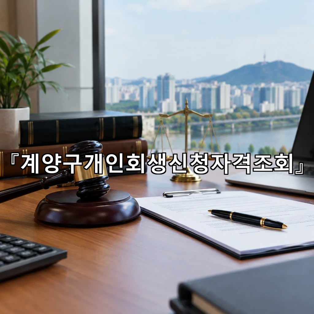 계양구개인회생신청자격조회로 살펴보는 변제 가능성 판단의 핵심