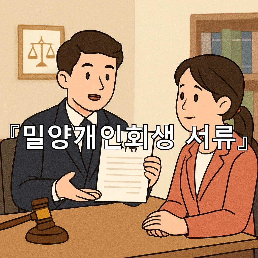 밀양개인회생서류가 여러 장일 때 정리하는 현실적인 방법