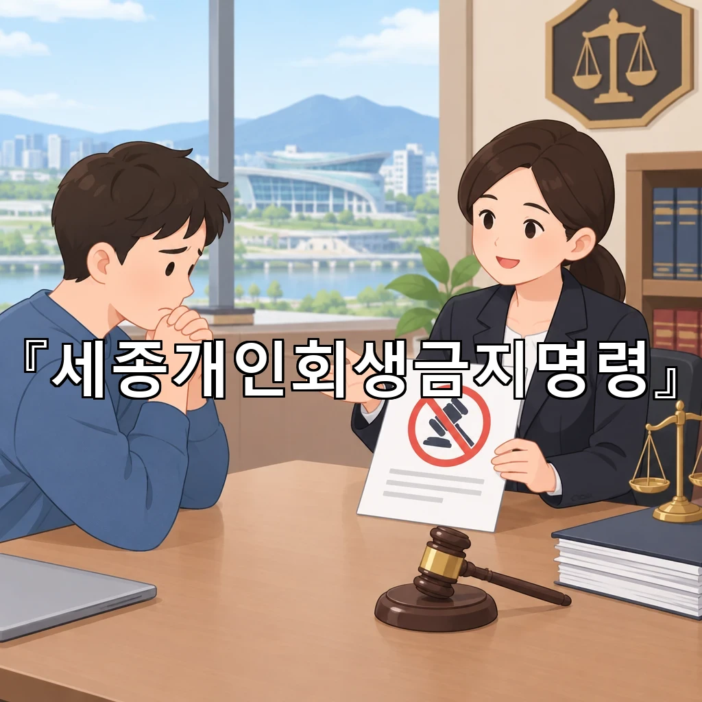 세종개인회생금지명령 신청 전 알아두면 좋은 기준과 준비 흐름